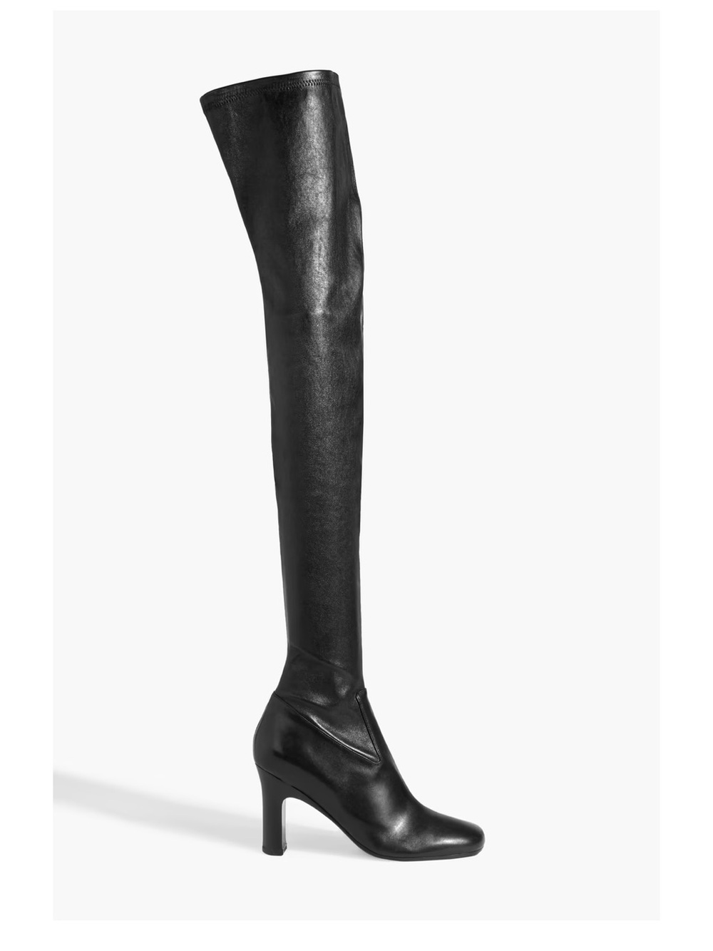 Over-the-Knee High Heel Boot in Black